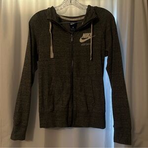 Nike Dark Gray Zip-Up Hoodie